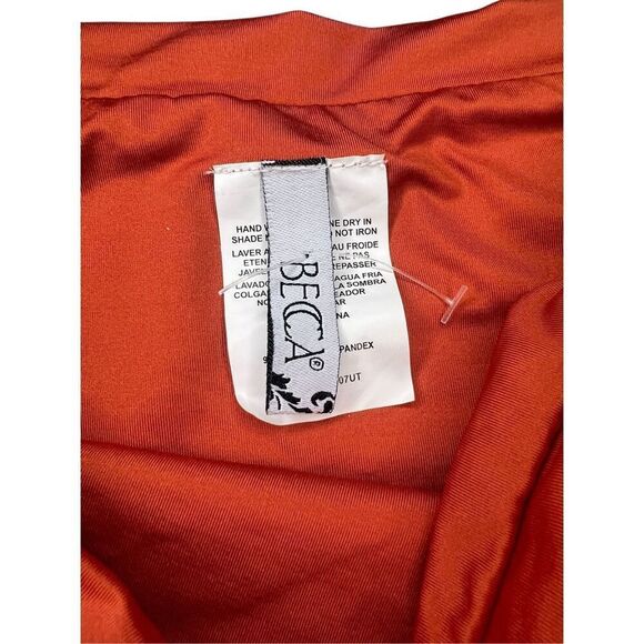 BECCA by Rebecca Virtue Women’s Large Bikini Swim Bottoms Rust Brown NEW - Picture 2 of 5